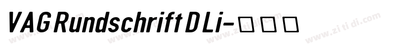 VAG Rundschrift D Li字体转换
